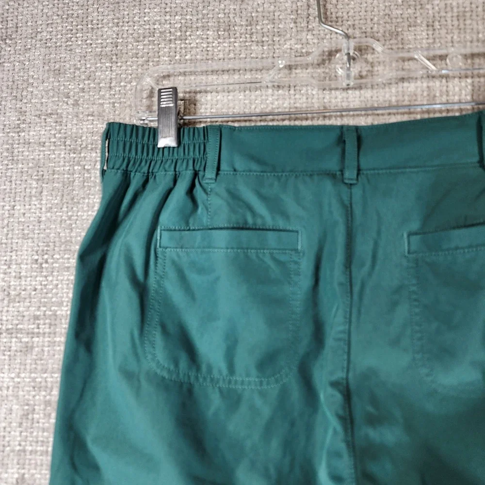 Kirkland Signature Ladies' Travel Pants Stretch Crop Womens‎ 4 Green 30x26 EUC